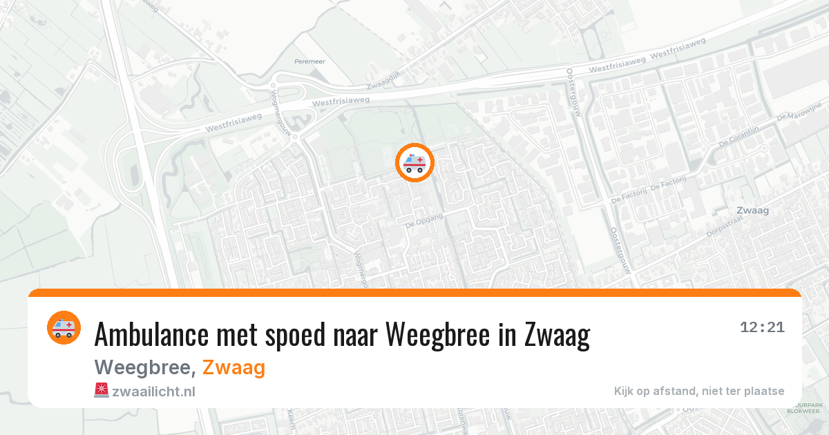 Ambulance met spoed naar Weegbree in Zwaag — 4 apr 2026