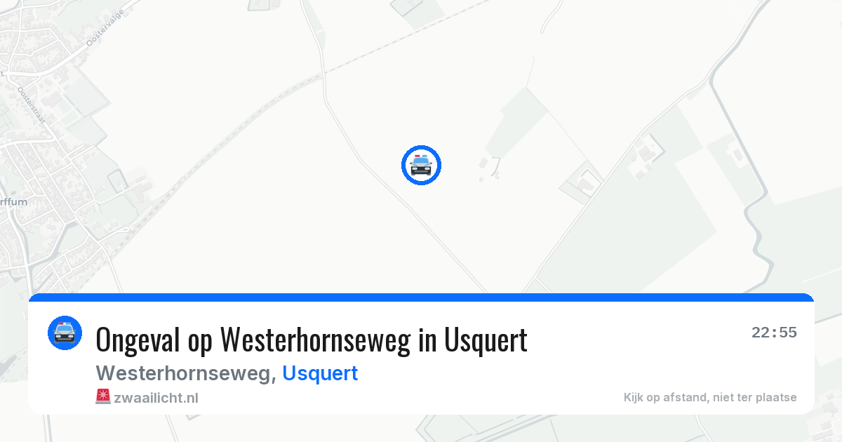 Ongeval op Westerhornseweg in Usquert — 24 jan 2026