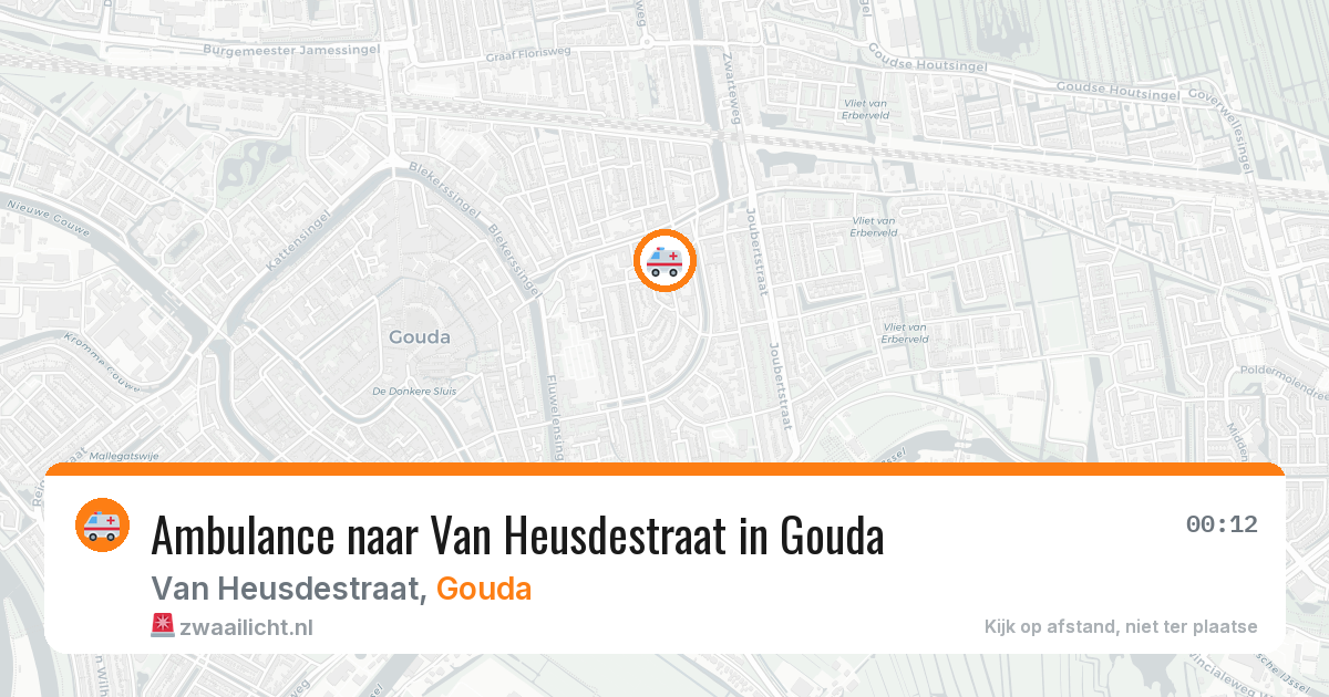 Ambulance naar Van Heusdestraat in Gouda — 13 mei 2026