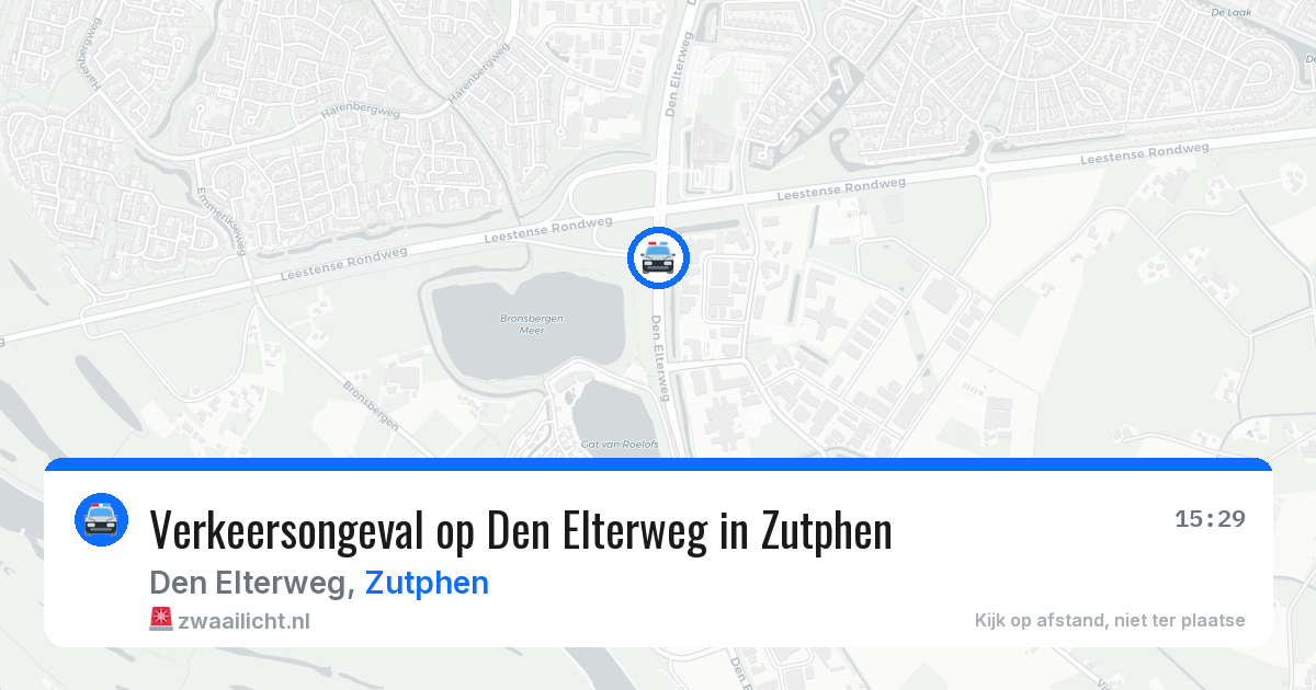 Verkeersongeval op Den Elterweg in Zutphen — 13 mei 2026