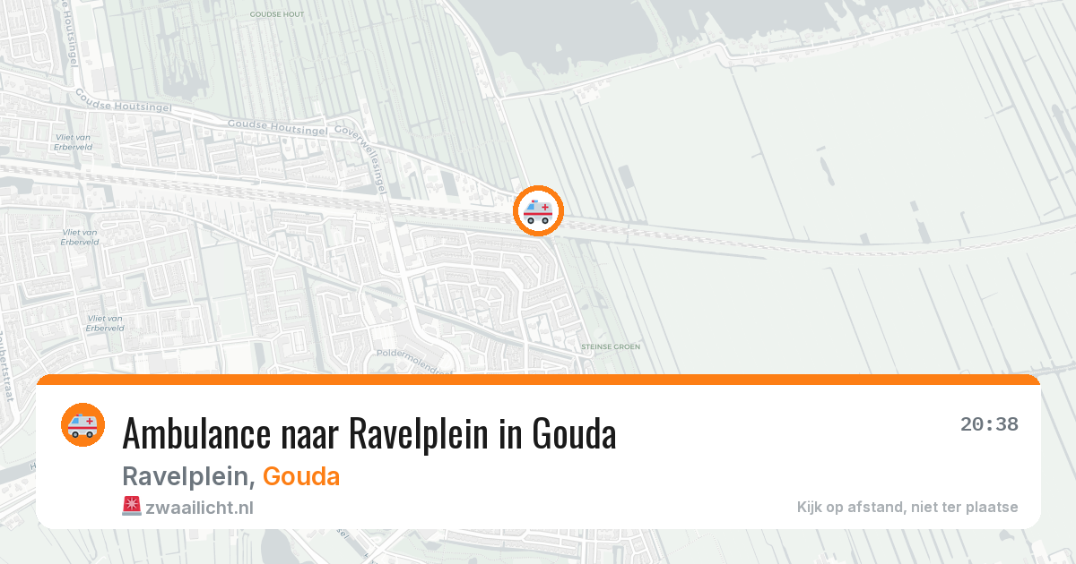 Ambulance naar Ravelplein in Gouda — 20 mrt 2026