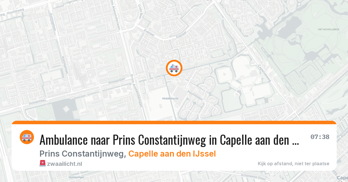 Ambulance naar Prins Constantijnweg in Capelle aan den IJssel — 23 apr 2026