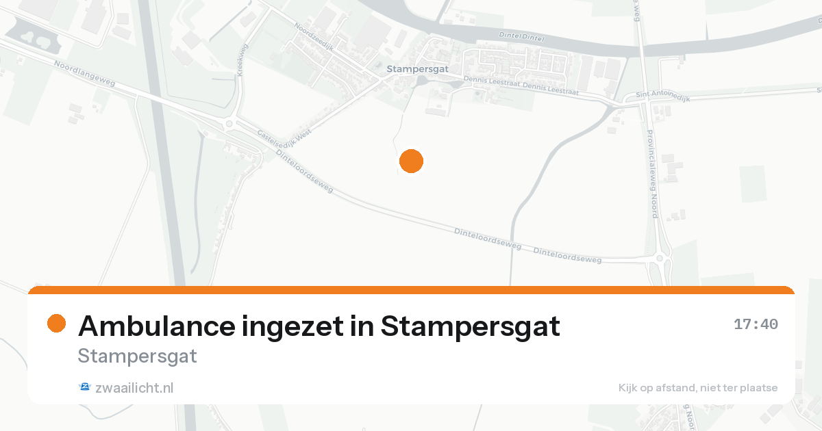 Ambulance ingezet in Stampersgat — 12 aug 2026
