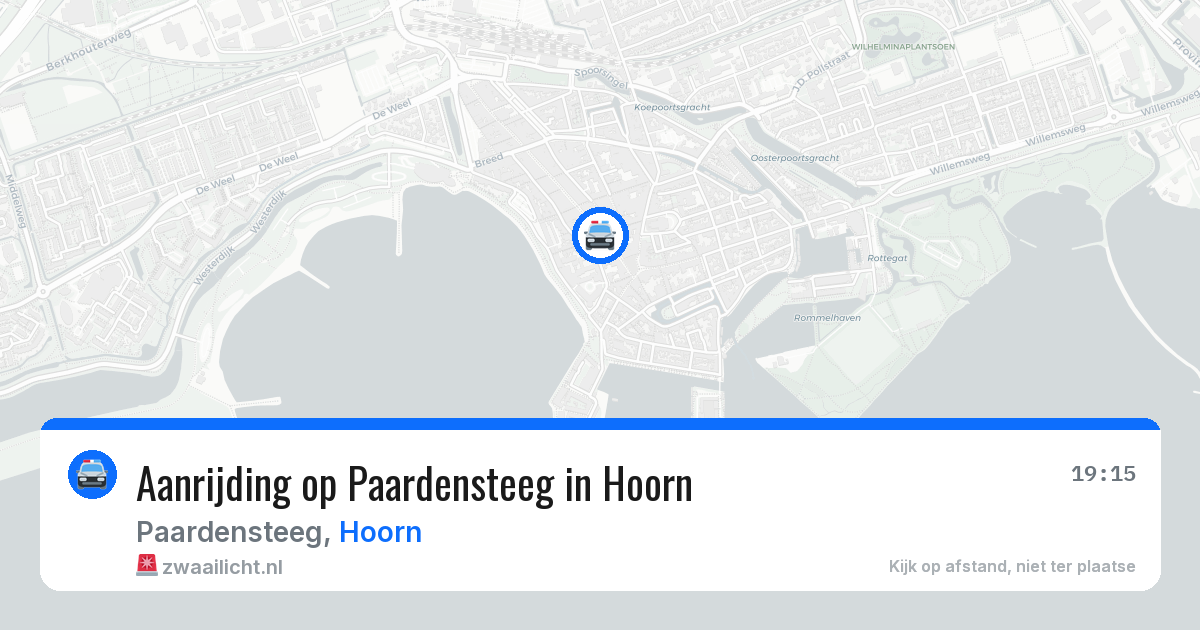 Aanrijding op Paardensteeg in Hoorn — 4 jun 2026