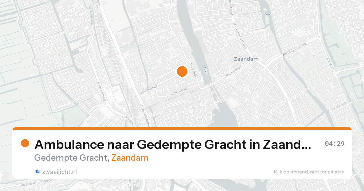 Ambulance naar Gedempte Gracht in Zaandam — 8 feb 2026