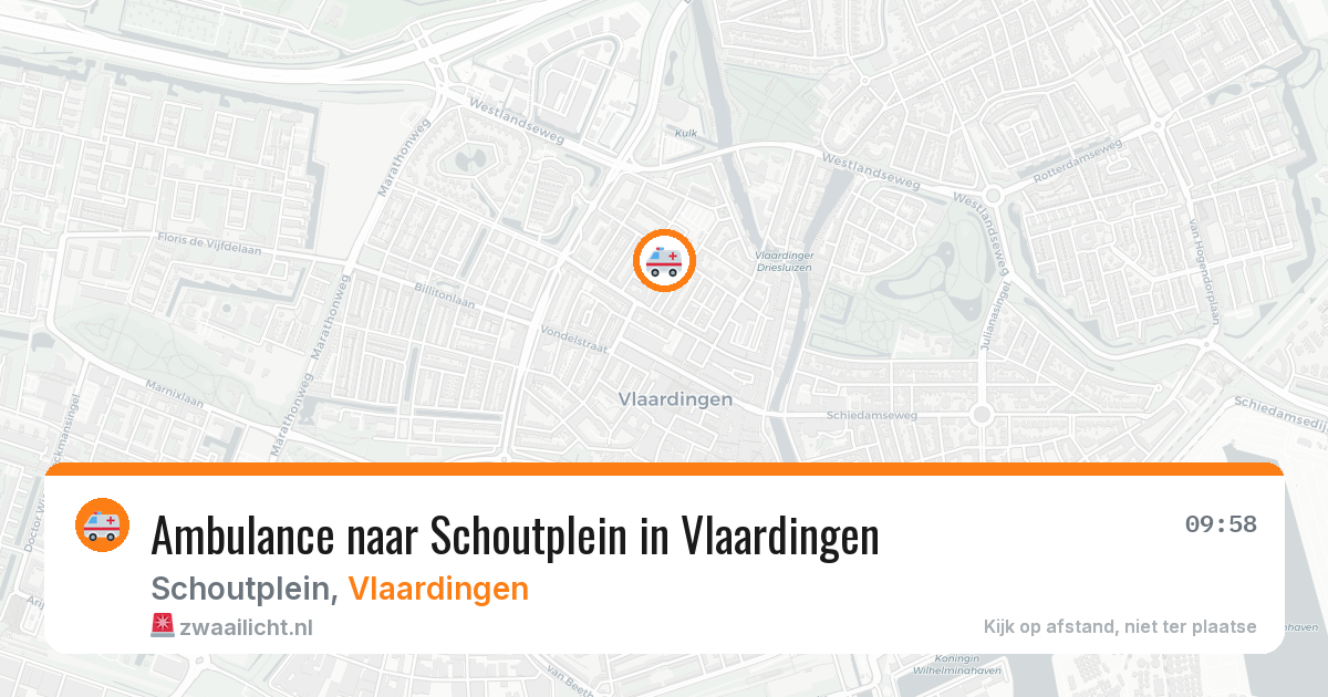 Ambulance naar Schoutplein in Vlaardingen — 27 mei 2026
