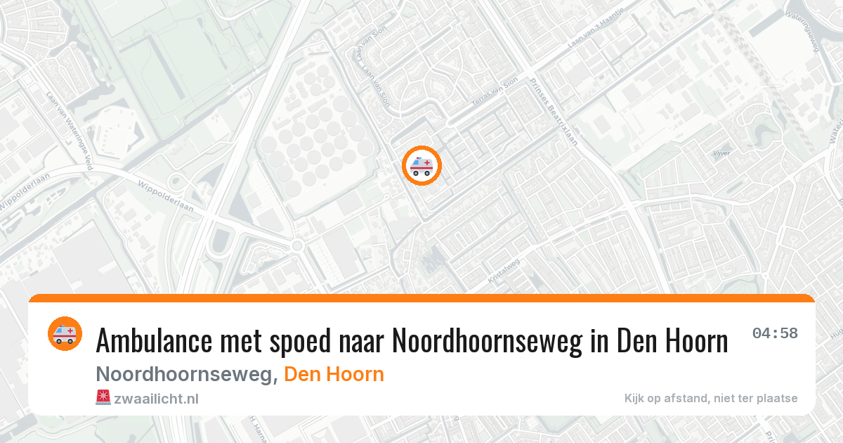Ambulance met spoed naar Noordhoornseweg in Den Hoorn — 7 apr 2026