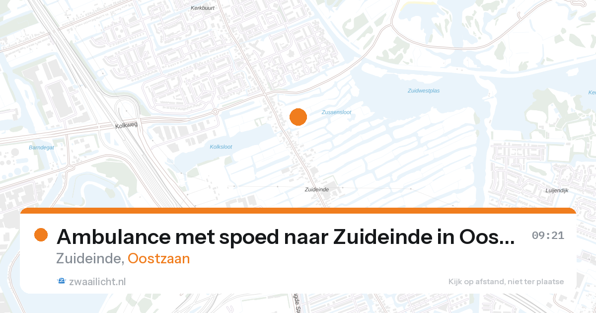 Ambulance met spoed naar Zuideinde in Oostzaan — 11 jun 2026