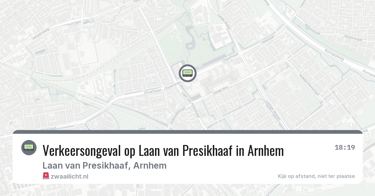 Verkeersongeval op Laan van Presikhaaf in Arnhem — 28 jul 2026
