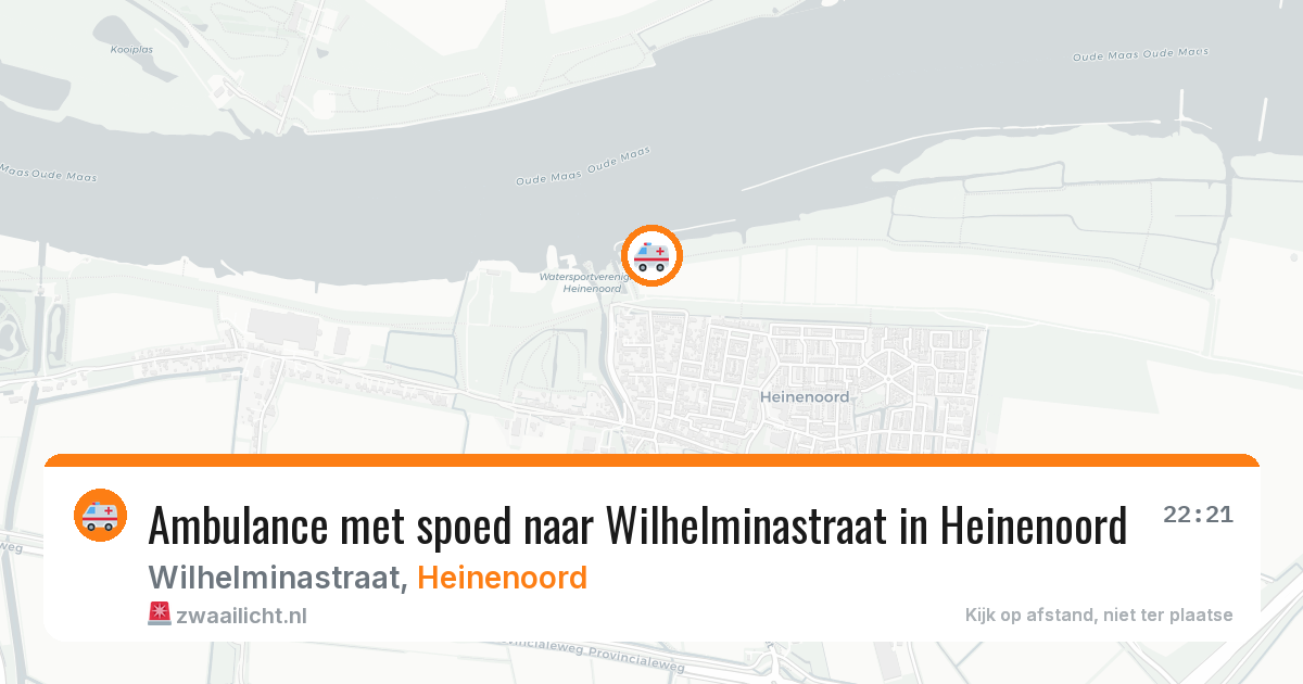 Ambulance met spoed naar Wilhelminastraat in Heinenoord — 28 jan 2026