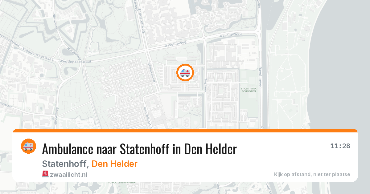 Ambulance naar Statenhoff in Den Helder — 6 jul 2026