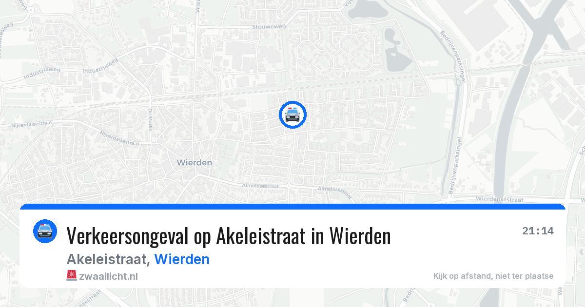 Verkeersongeval op Akeleistraat in Wierden — 23 apr 2026