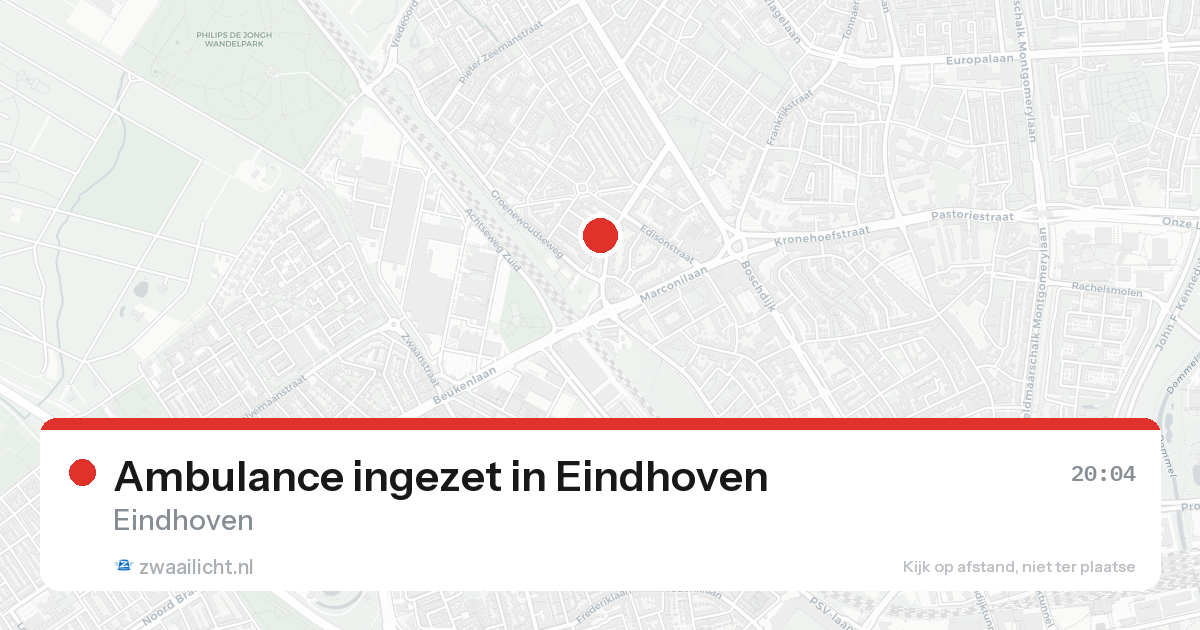 Ambulance ingezet in Eindhoven — 17 aug 2026