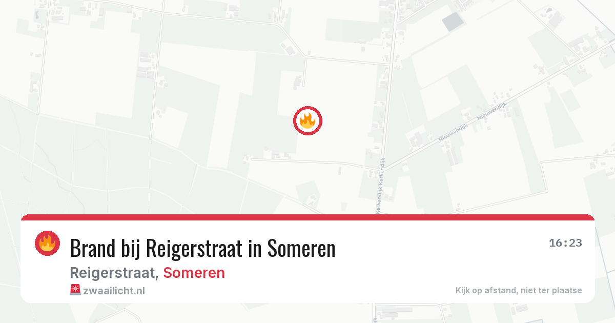 Brand bij Reigerstraat in Someren — 11 aug 2026
