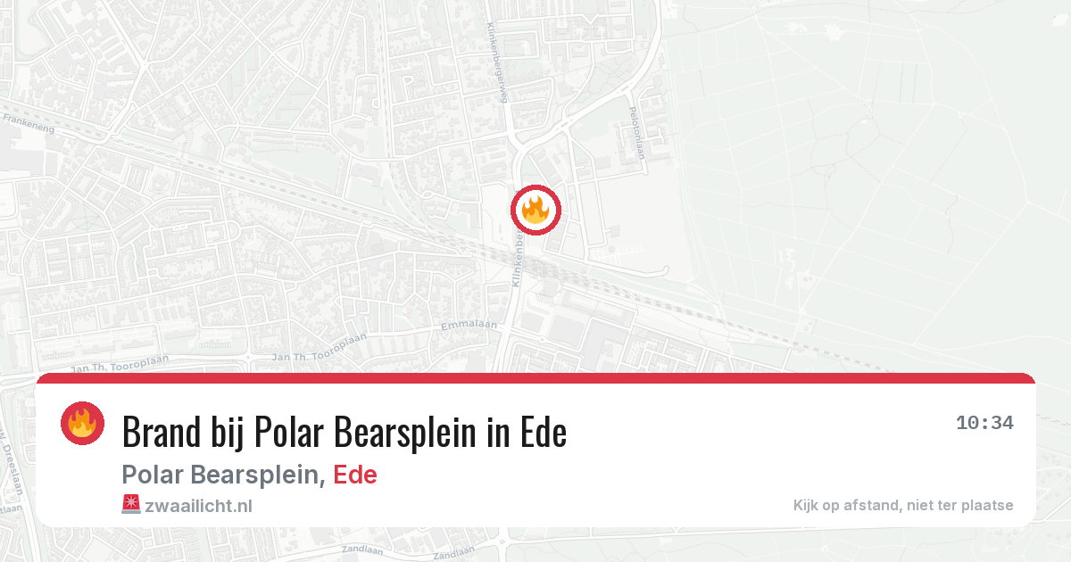 Brand bij Polar Bearsplein in Ede — 31 jul 2026