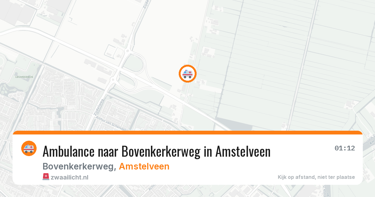 Ambulance naar Bovenkerkerweg in Amstelveen — 26 jun 2026
