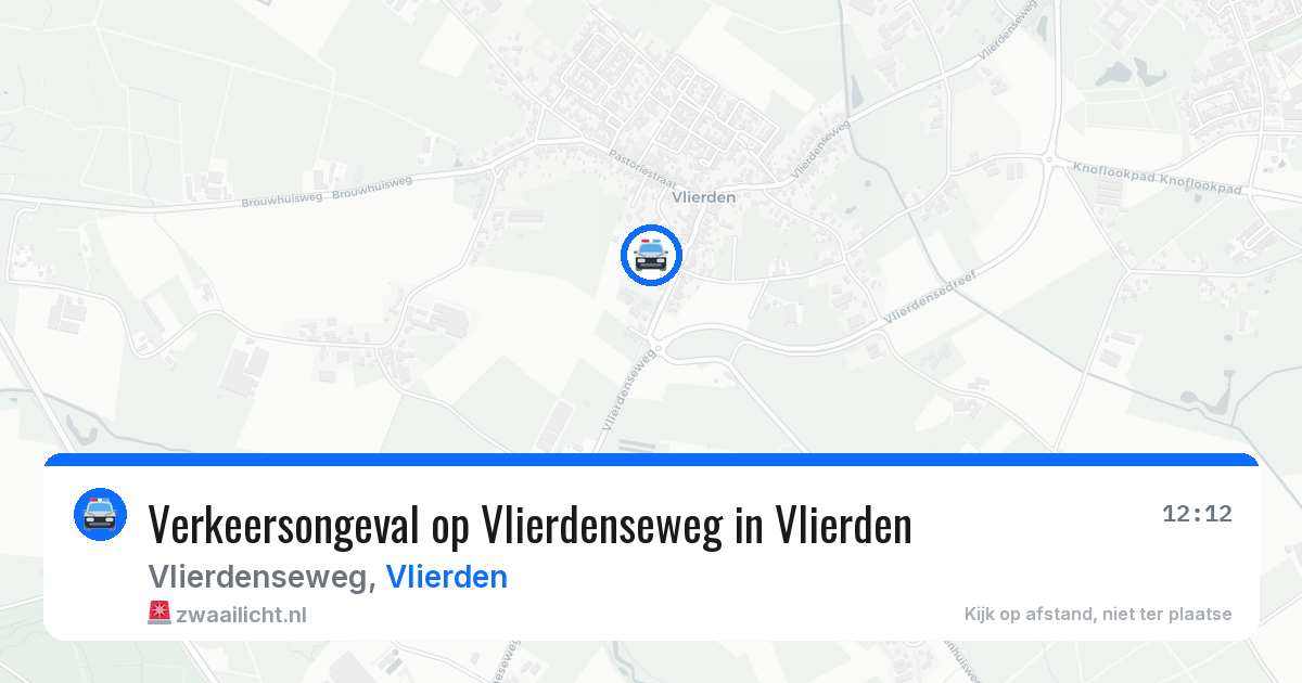 Verkeersongeval op Vlierdenseweg in Vlierden — 16 jun 2026