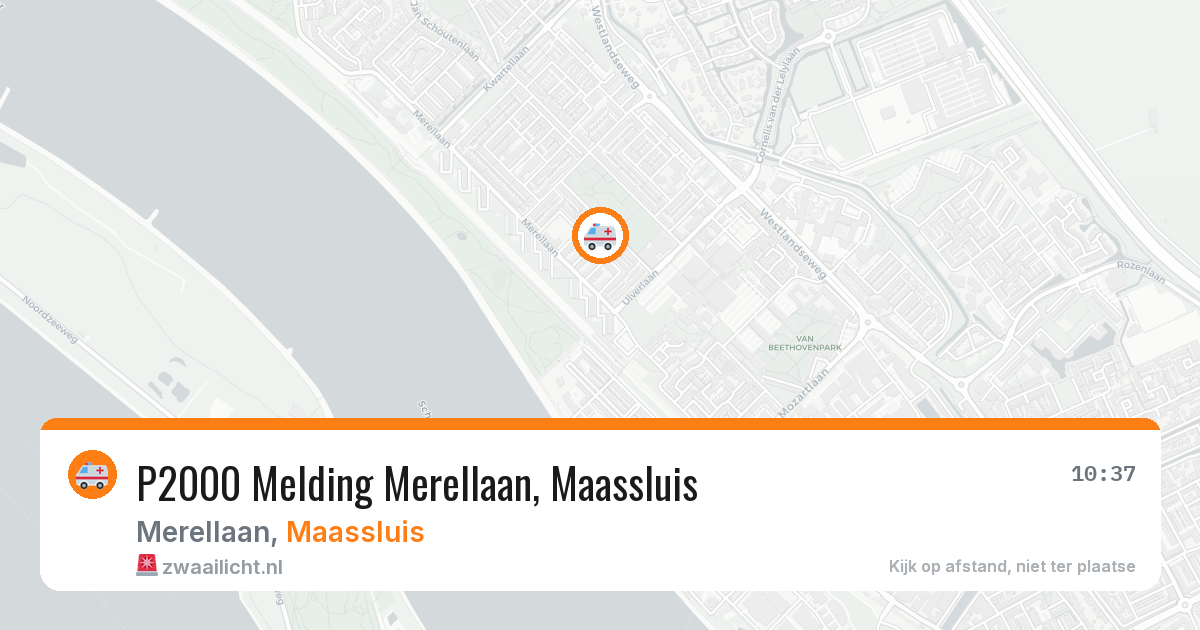 P2000 Melding Merellaan, Maassluis — 8 feb 2026