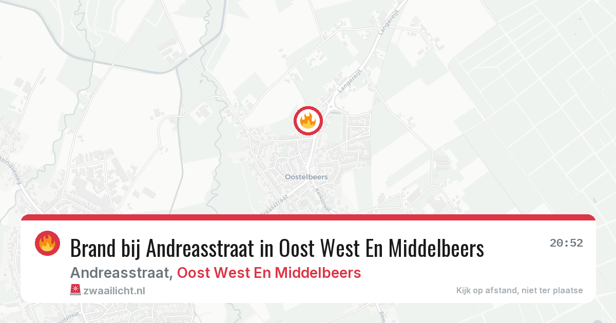 Brand bij Andreasstraat in Oost West En Middelbeers — 15 jun 2026