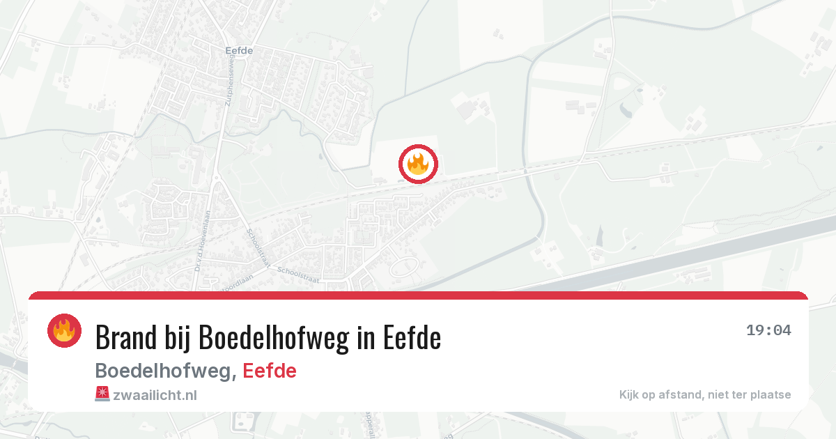 Brand bij Boedelhofweg in Eefde — 23 mei 2026