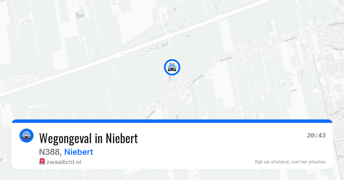 Wegongeval in Niebert — 17 jan 2026