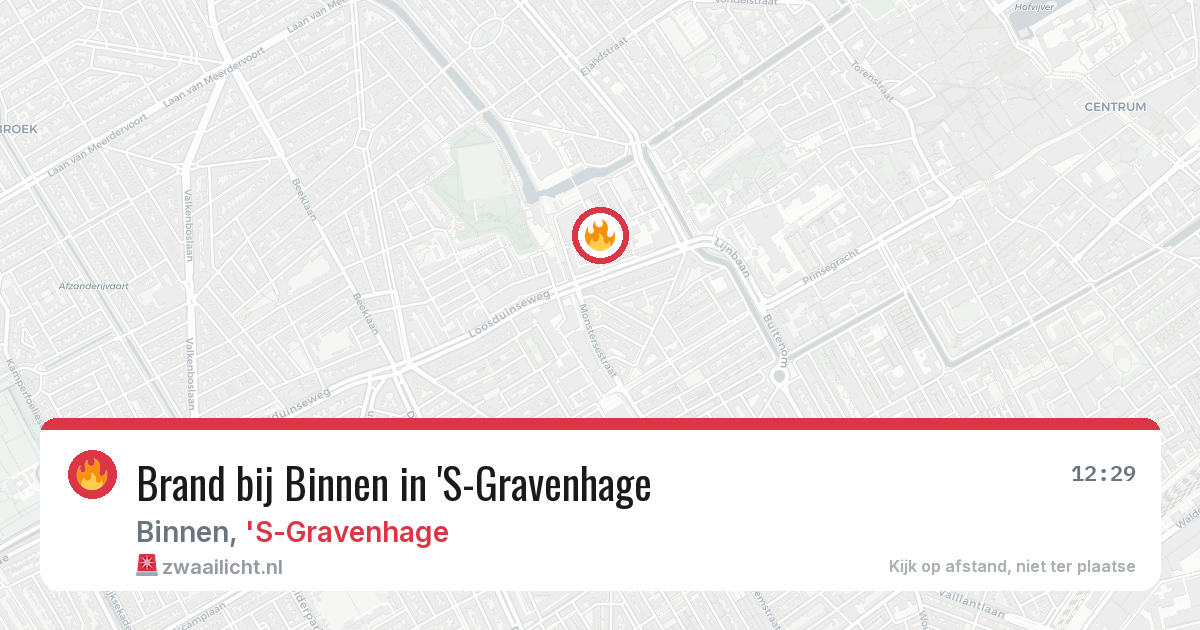 Brand bij Binnen in 'S-Gravenhage — 14 aug 2026