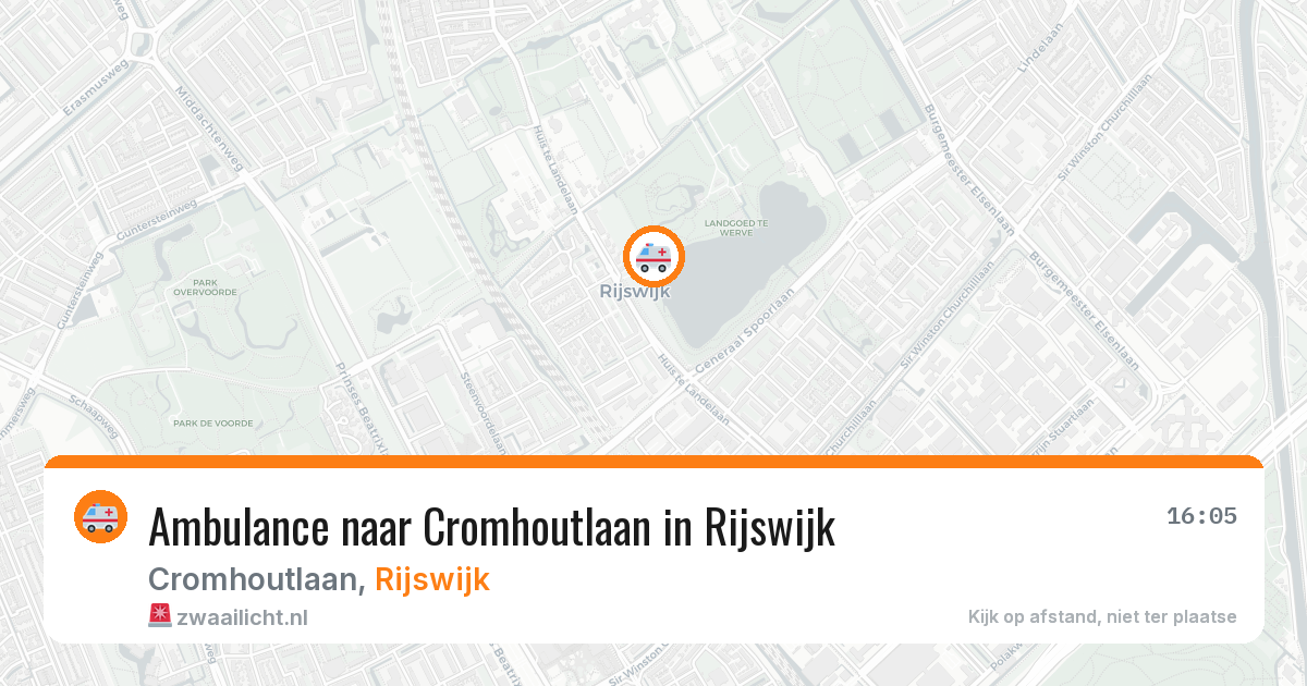 Ambulance naar Cromhoutlaan in Rijswijk — 15 jul 2026