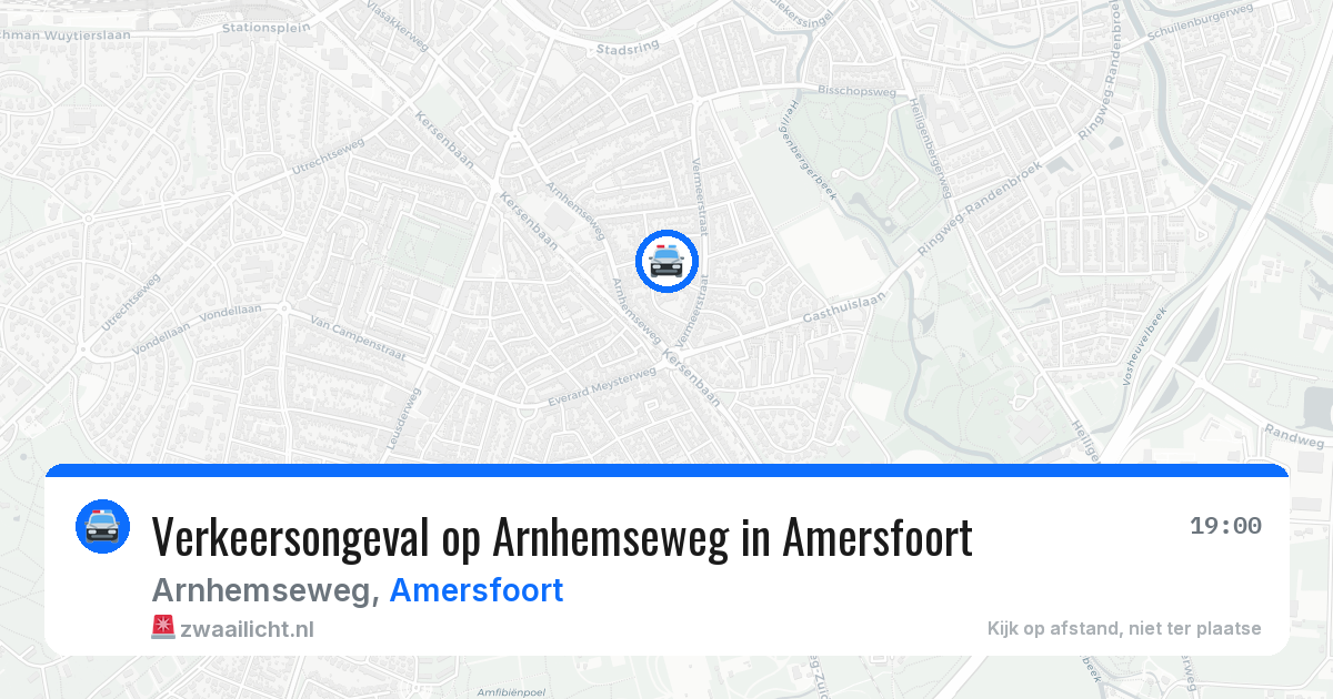Verkeersongeval op Arnhemseweg in Amersfoort — 1 mei 2026