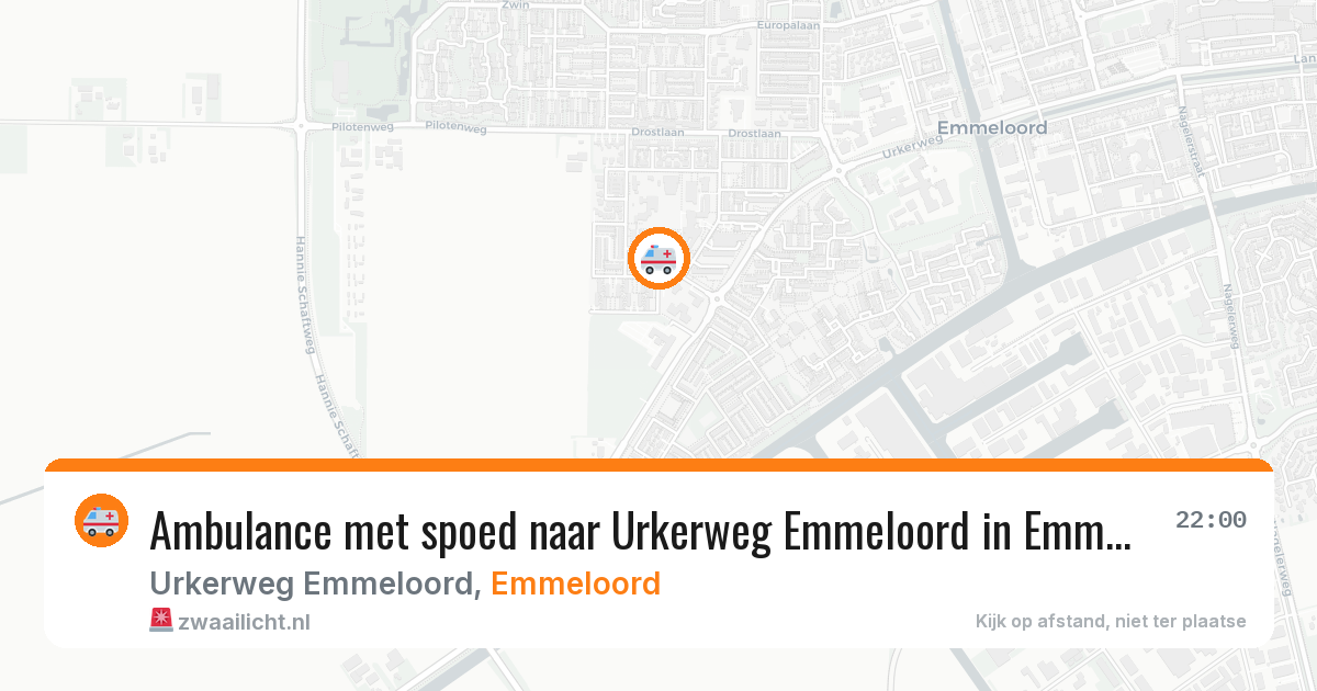 Ambulance met spoed naar Urkerweg Emmeloord in Emmeloord — 8 jun 2026