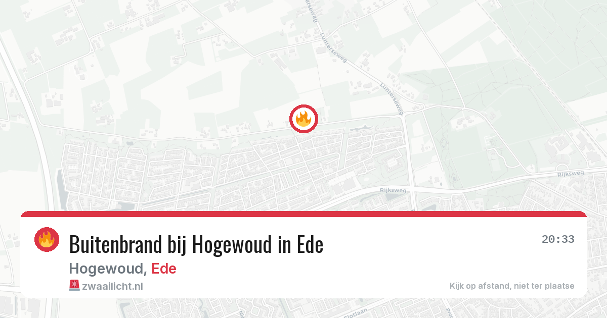Buitenbrand bij Hogewoud in Ede — 15 jun 2026