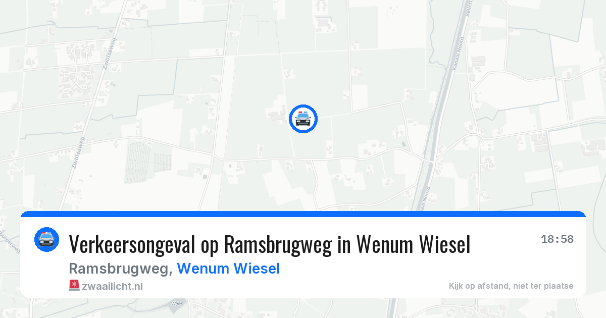 Verkeersongeval op Ramsbrugweg in Wenum Wiesel — 28 jun 2026