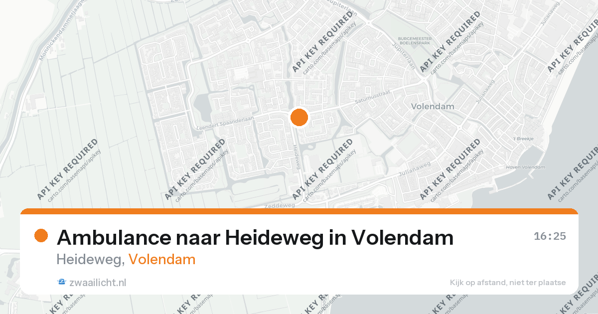 Ambulance naar Heideweg in Volendam — 26 aug 2026