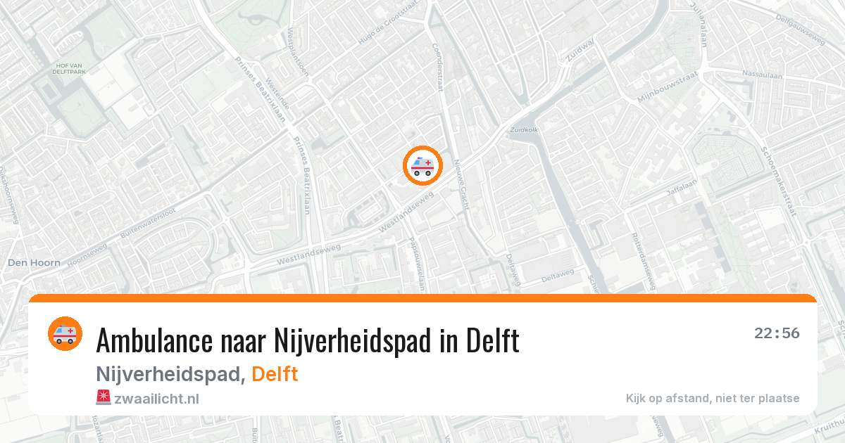 Ambulance naar Nijverheidspad in Delft — 15 jul 2026
