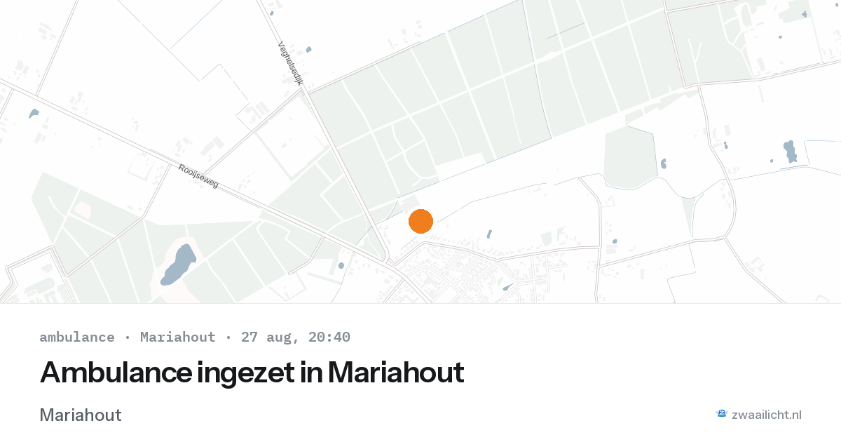 Ambulance ingezet in Mariahout — 27 aug 2026