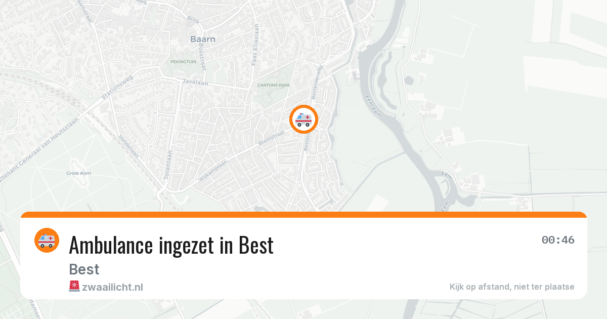 Ambulance ingezet in Best — 28 jan 2026
