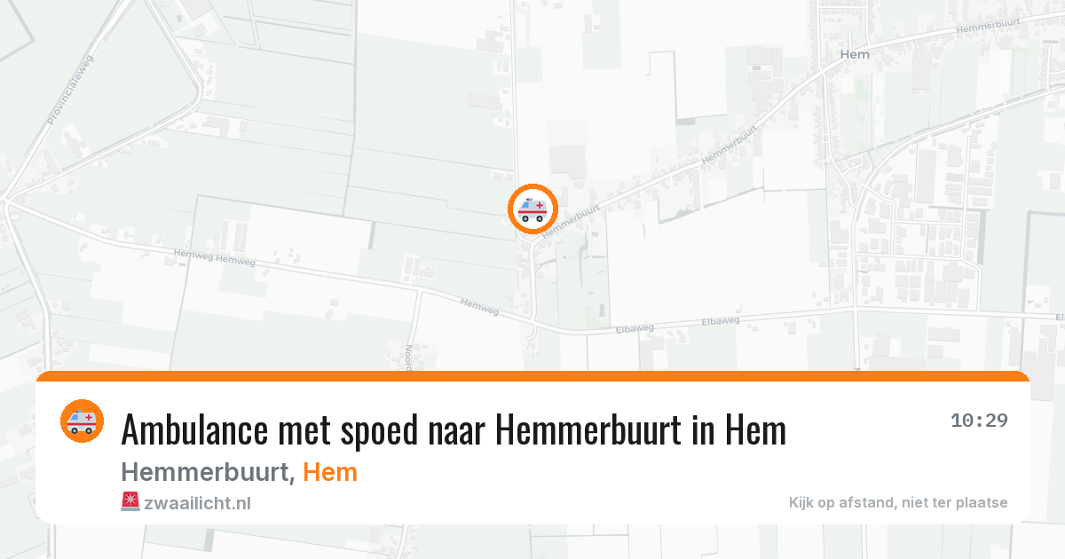 Ambulance met spoed naar Hemmerbuurt in Hem — 24 jan 2026