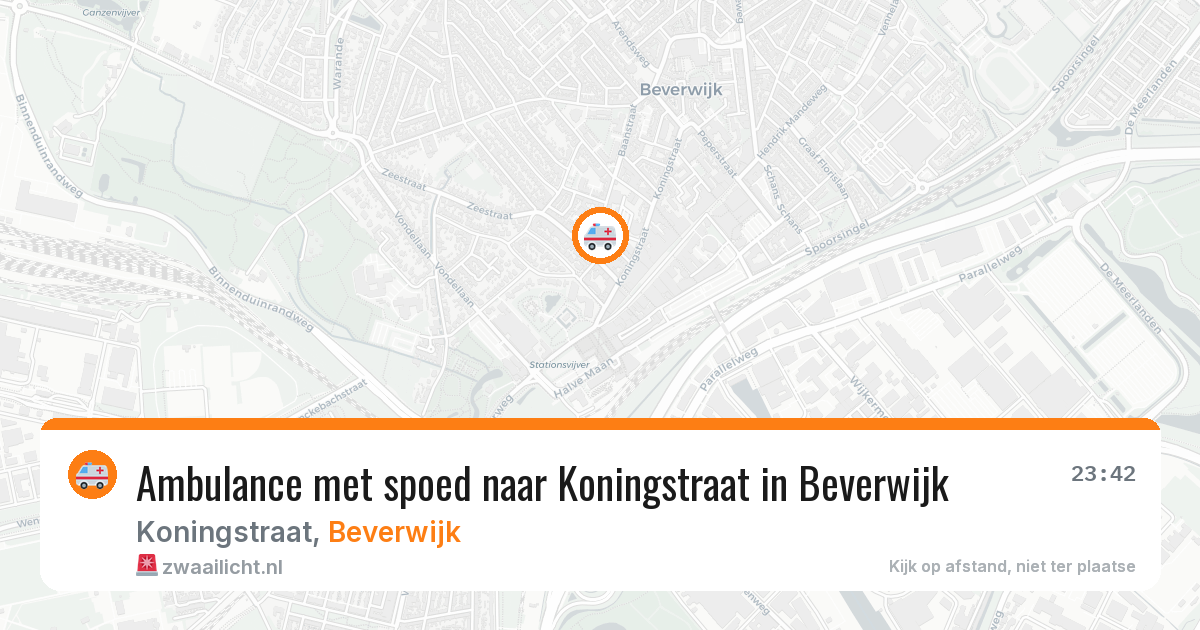 Ambulance met spoed naar Koningstraat in Beverwijk — 28 mrt 2026