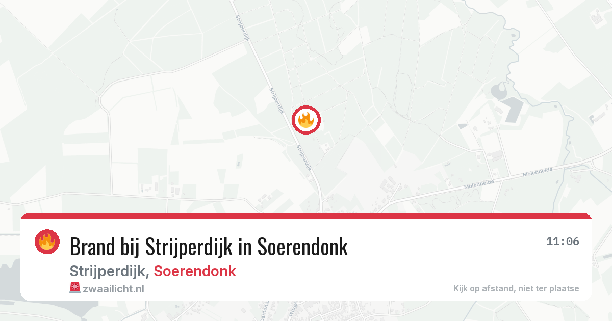 Brand bij Strijperdijk in Soerendonk — 28 apr 2026