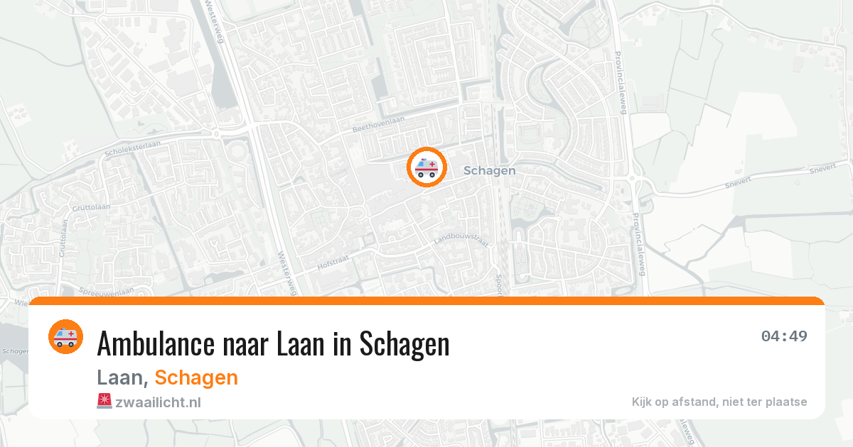 Ambulance naar Laan in Schagen — 25 apr 2026