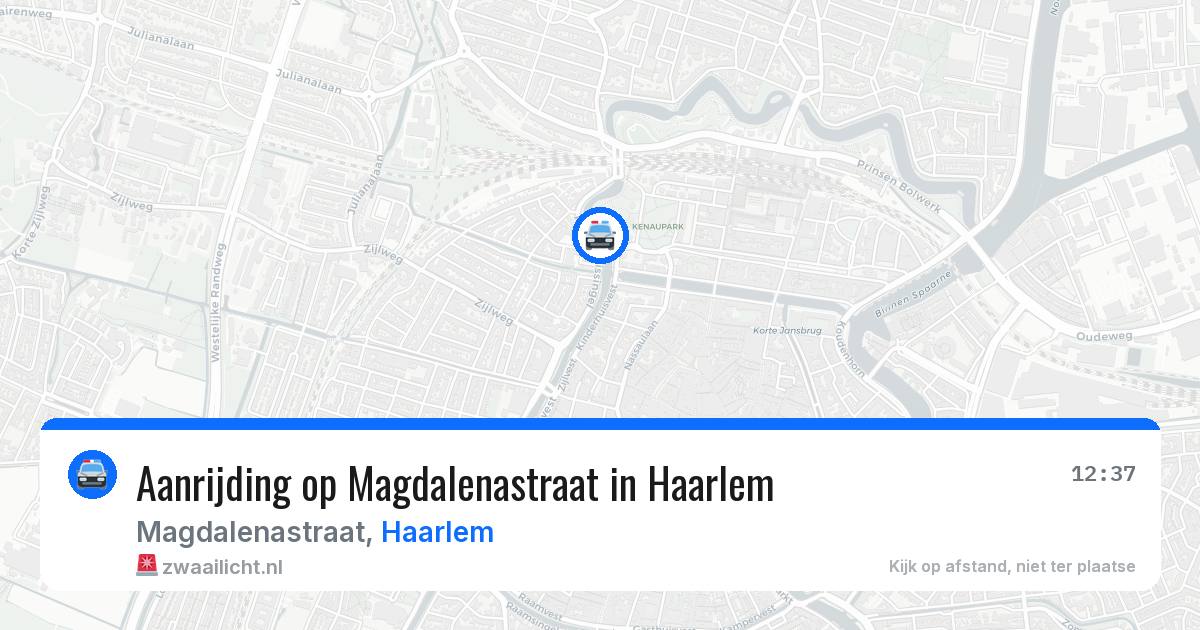 Aanrijding op Magdalenastraat in Haarlem — 22 apr 2026