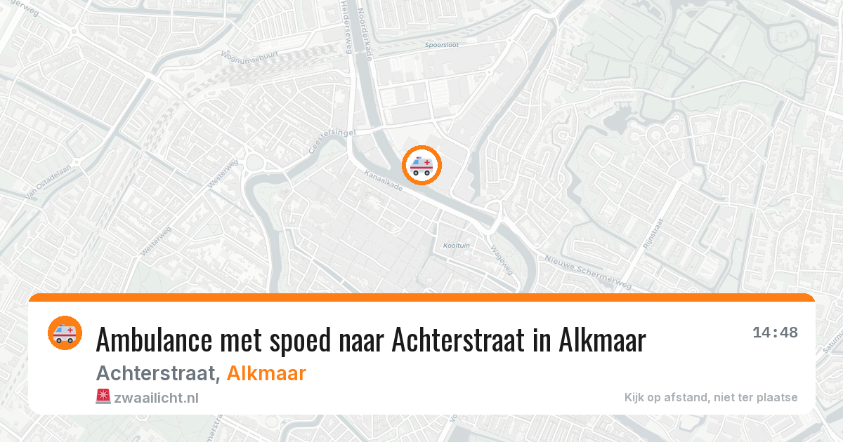 Ambulance met spoed naar Achterstraat in Alkmaar — 23 jan 2026
