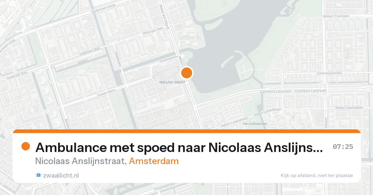 Ambulance met spoed naar Nicolaas Anslijnstraat in Amsterdam — 31 jan 2026