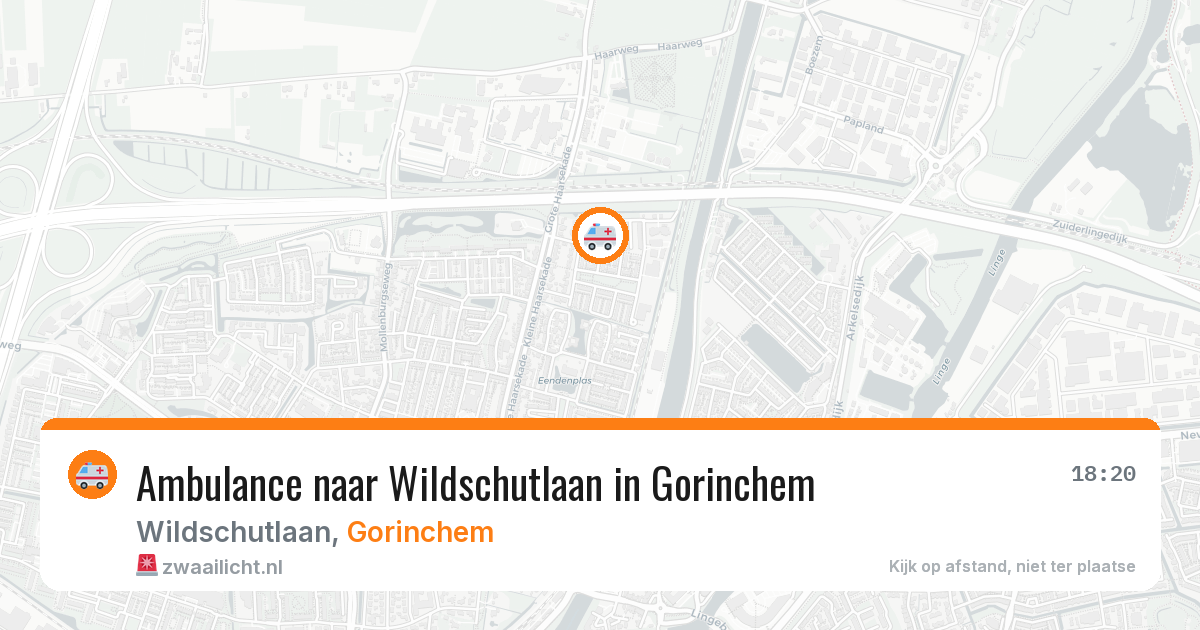 Ambulance naar Wildschutlaan in Gorinchem — 28 jun 2026