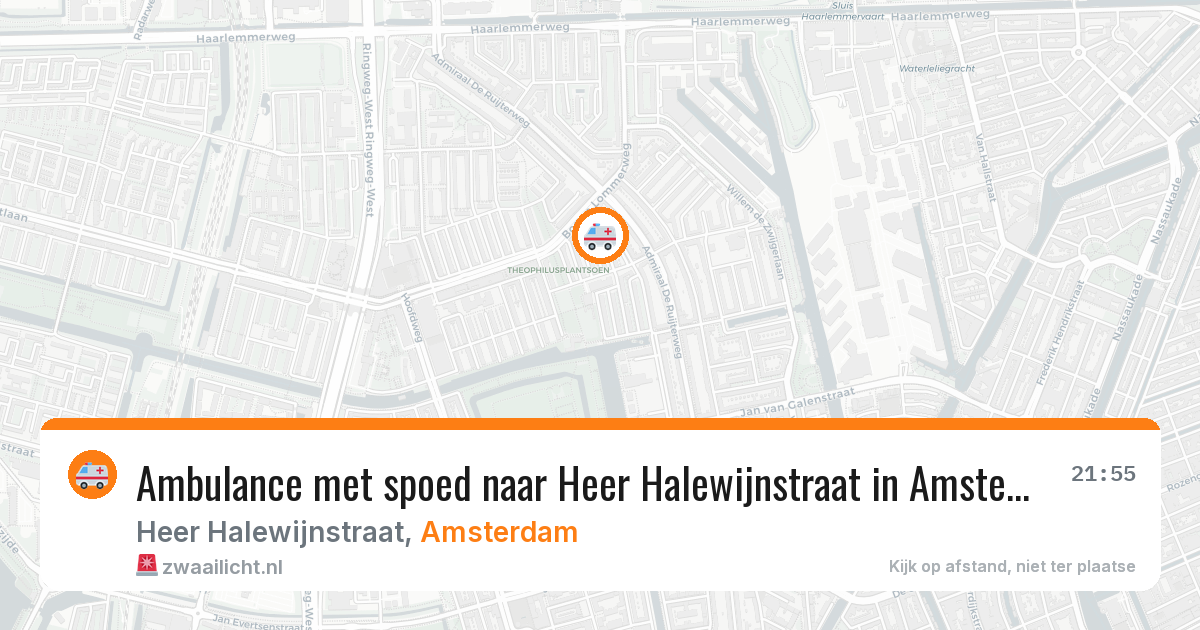 Ambulance met spoed naar Heer Halewijnstraat in Amsterdam — 11 jul 2026