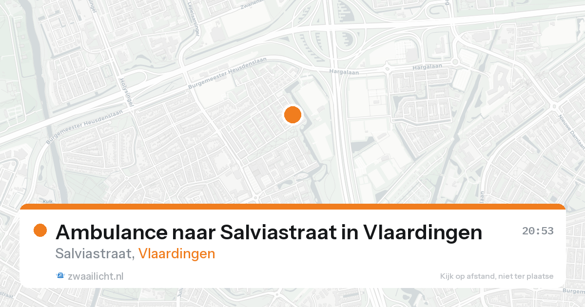 Ambulance naar Salviastraat in Vlaardingen — 23 aug 2026