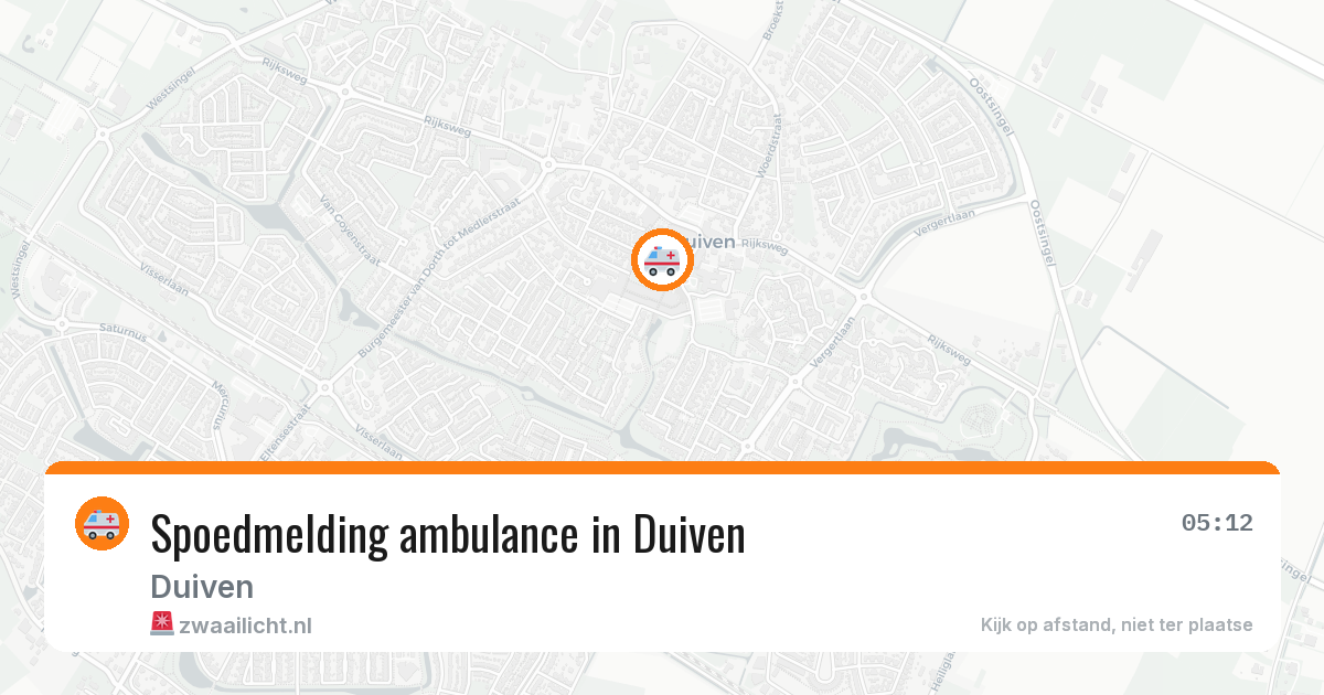 Spoedmelding ambulance in Duiven — 8 aug 2026