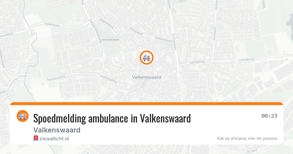 Spoedmelding ambulance in Valkenswaard — 1 feb 2026