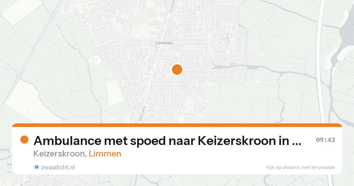Ambulance met spoed naar Keizerskroon in Limmen — 8 feb 2026