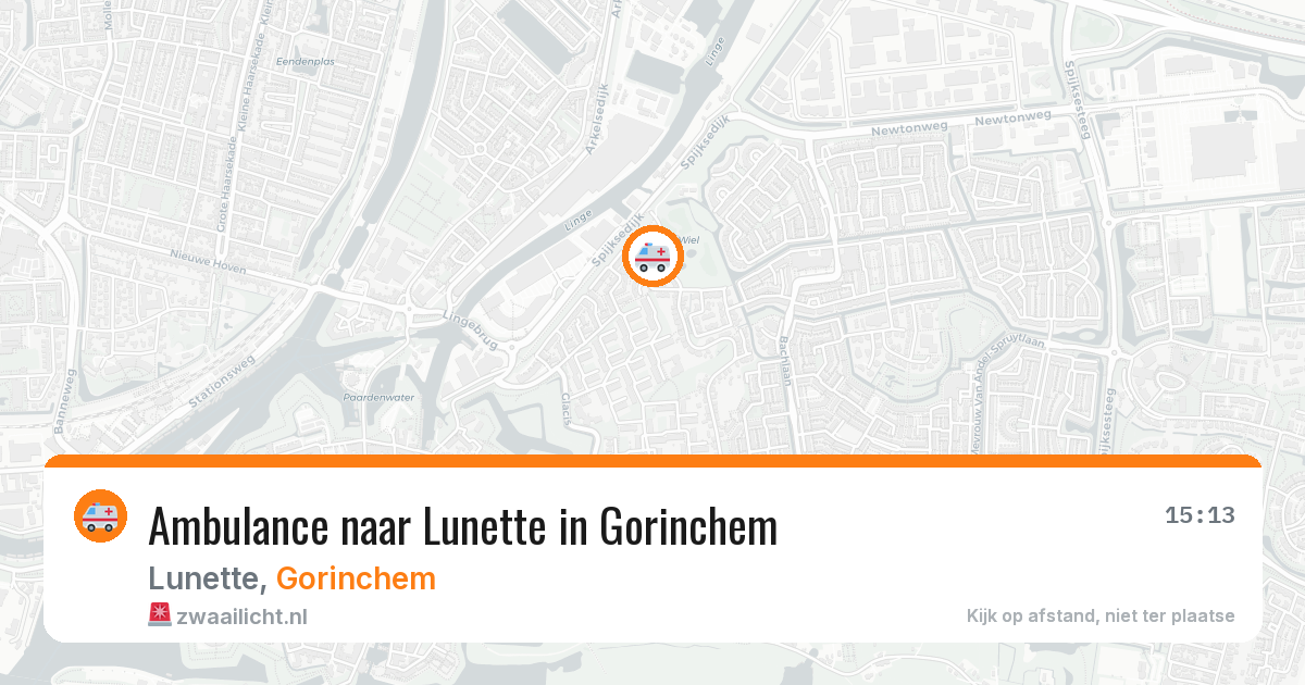Ambulance naar Lunette in Gorinchem — 6 jul 2026