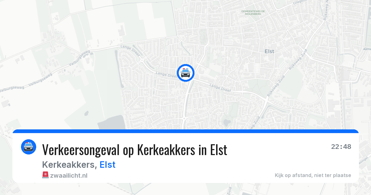 Verkeersongeval op Kerkeakkers in Elst — 11 jul 2026